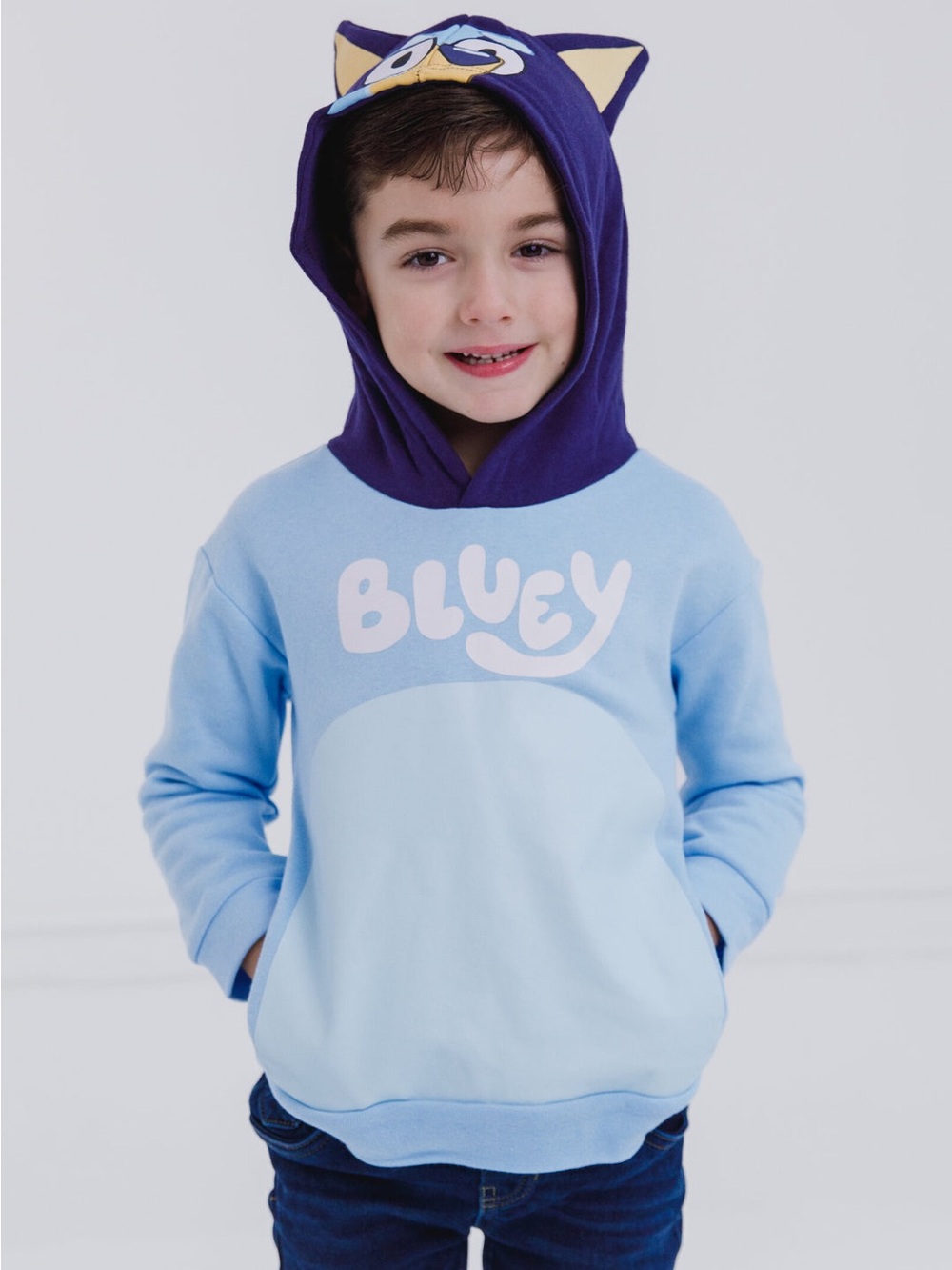 Bluey Fleece Matching Family Cosplay Pullover Hoodie